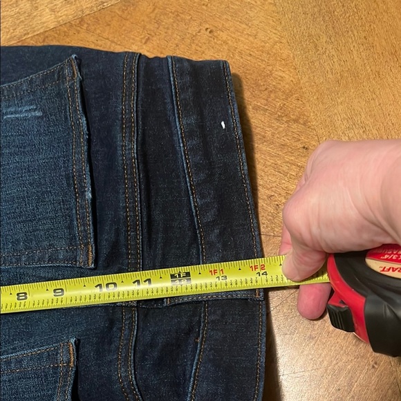 Dark Wash Distressed Jeans - Picture 9 of 10